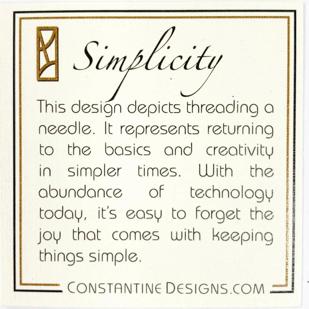 Product card for Sterling silver Simplicity earrings, handcrafted by Lynda Constantine, made in Canada