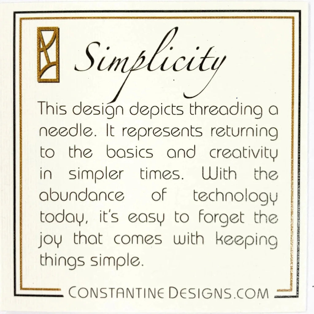 Product card for large Sterling silver Simplicity earrings, handcrafted by Lynda Constantine, made in Canada