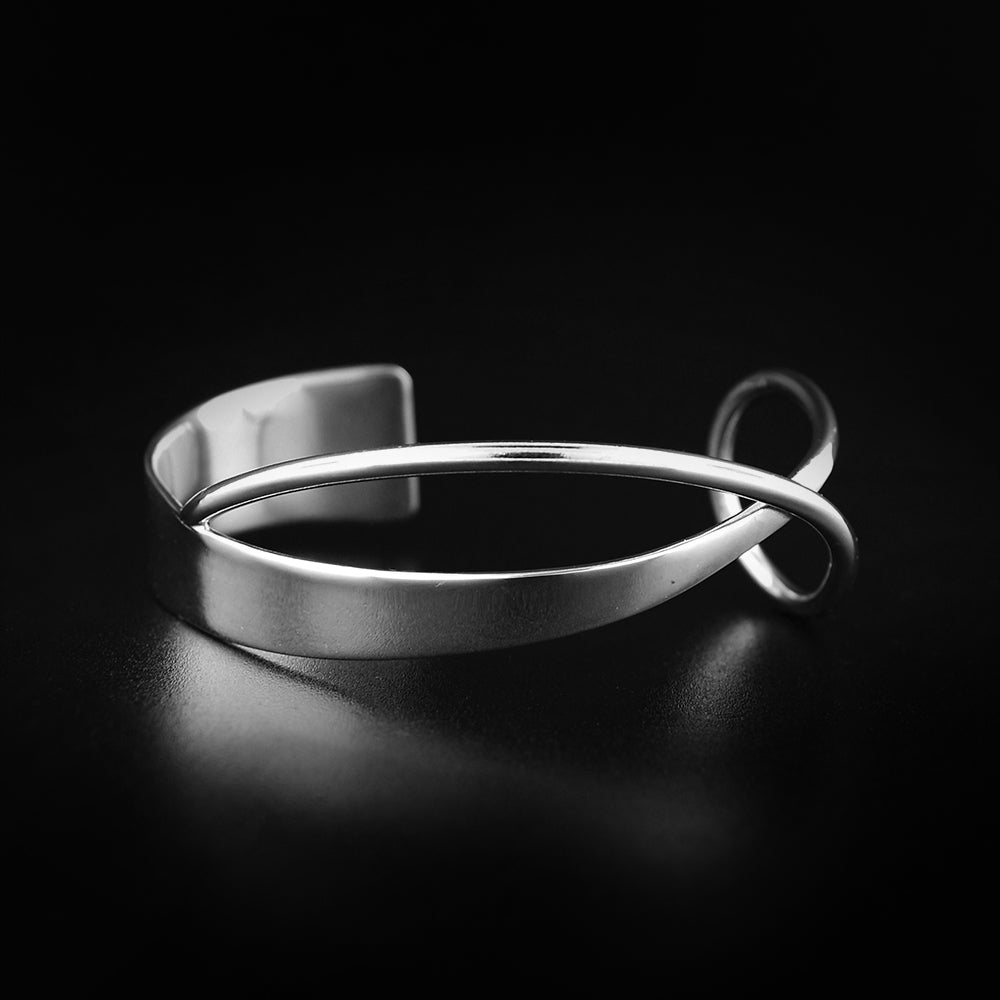 Sail Cuff handcrafted in sterling silver by Constantine Designs, jewelry hand crafted in Canada
