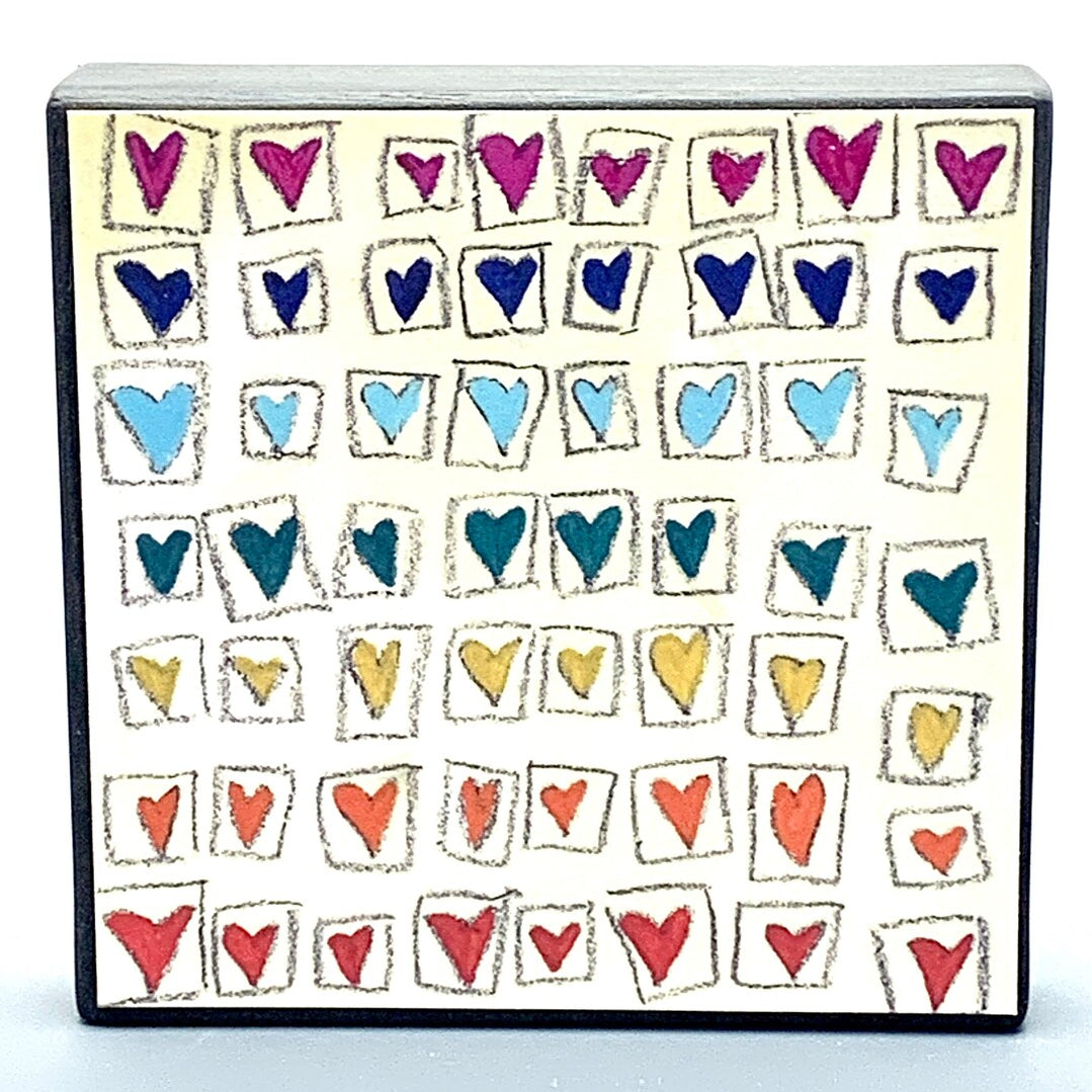Rainbow Hearts Plaque – Styll Gallery