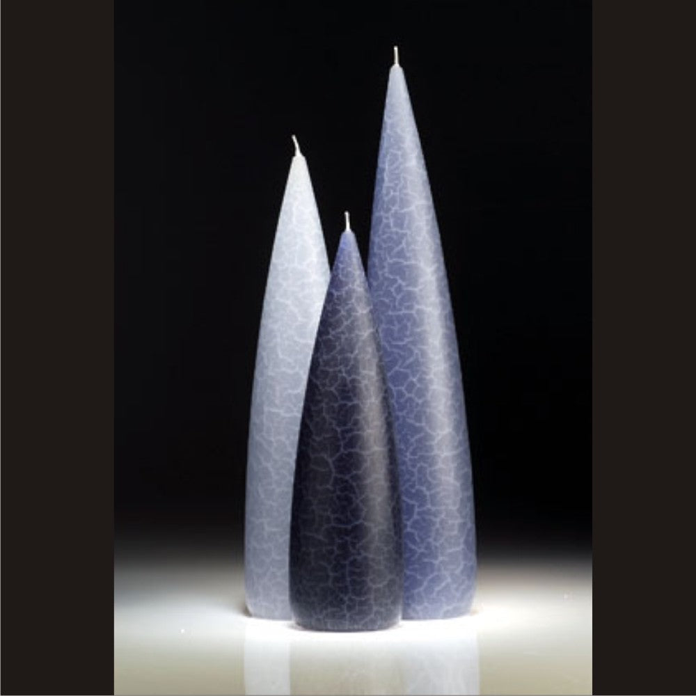 Blue collection of slim candles by Barrick Candles