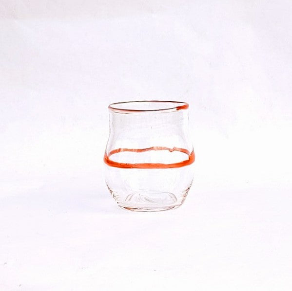 Tangerine  Fun Cup by Otter Rotolante Glass of OT Glass