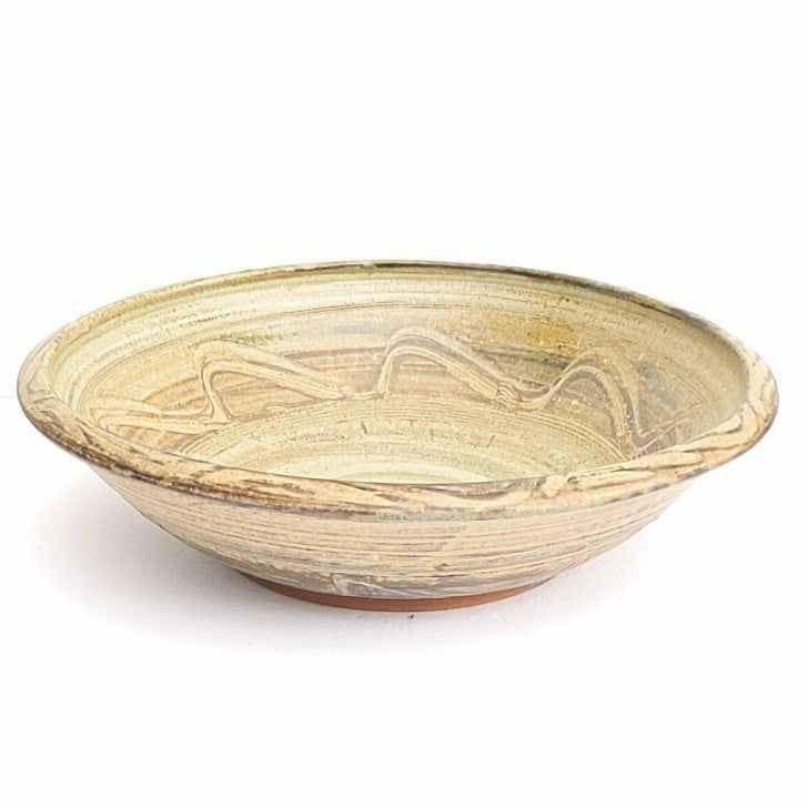 Handmade bowl by Canadian potter Wayne Cardinalli, second side view