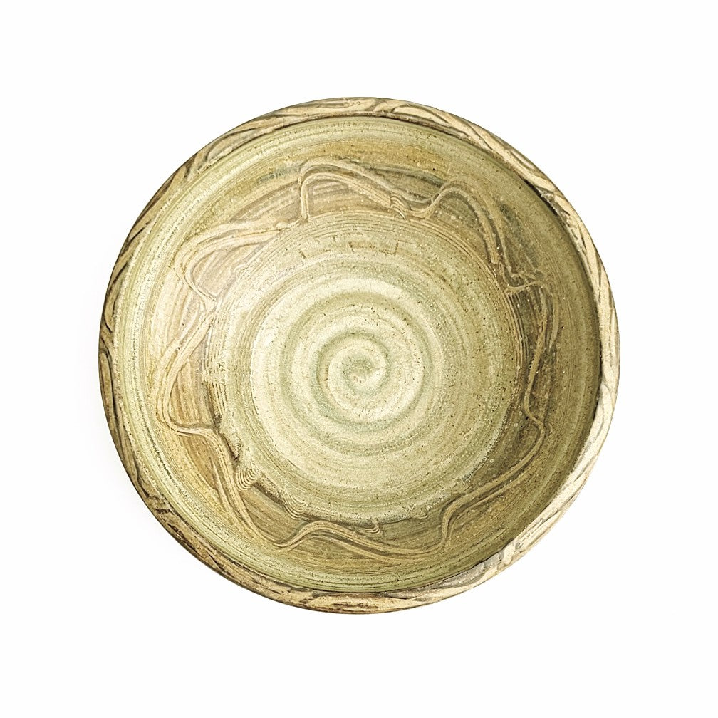 Handmade bowl by Canadian potter Wayne Cardinalli, top view