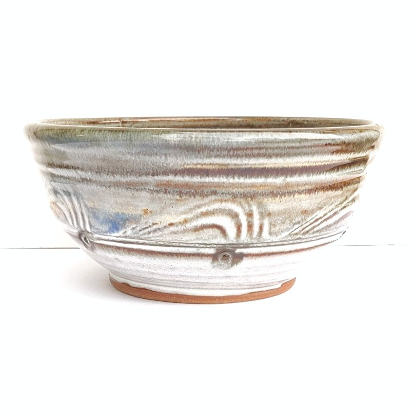 Large serving bowl, Wheel-thrown pottery bowl by Wayne Cardinalli