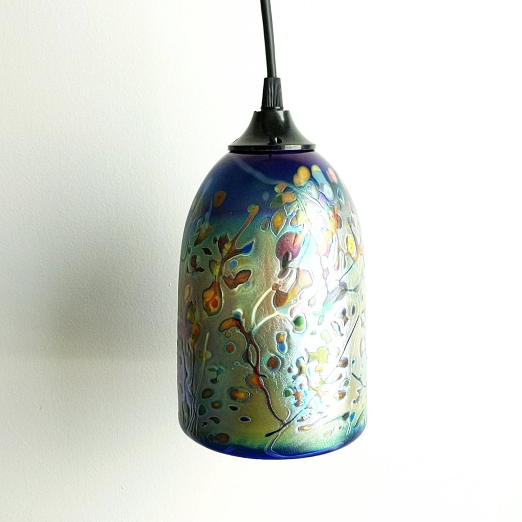 Blown Glass Pendant Lamp by Rick Hunter,