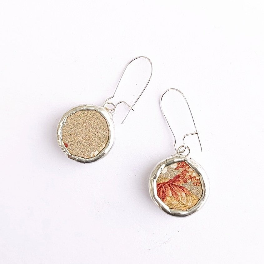 Red Squirrel reversible drop earrings by Nettles Jewelry