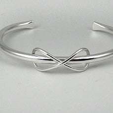 Infinity design cuff, handmade in sterling silver by Constantine Design , made in Canada