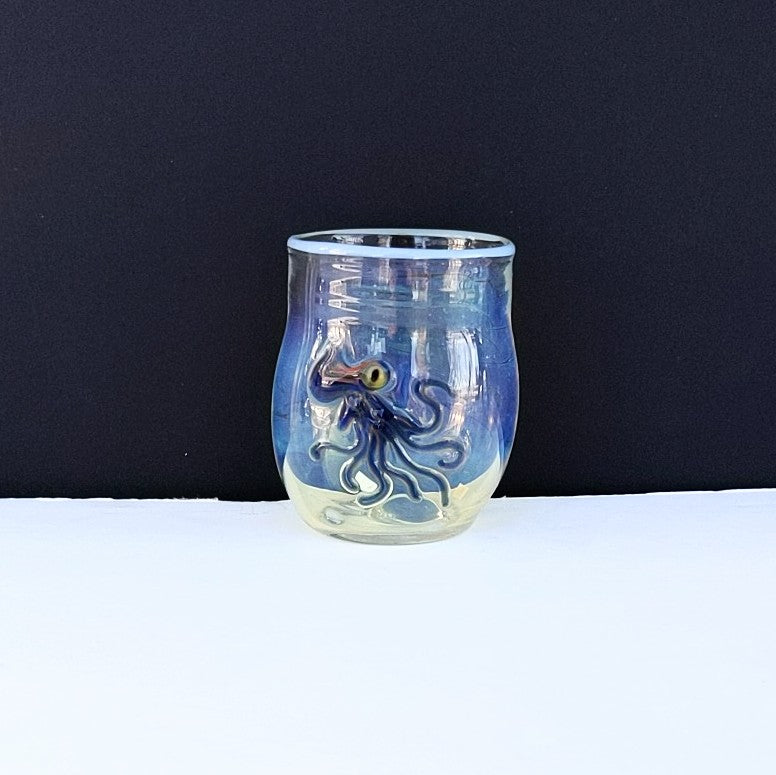 Squid  design Ocean Cup by Otter Rotolante, OT Glass