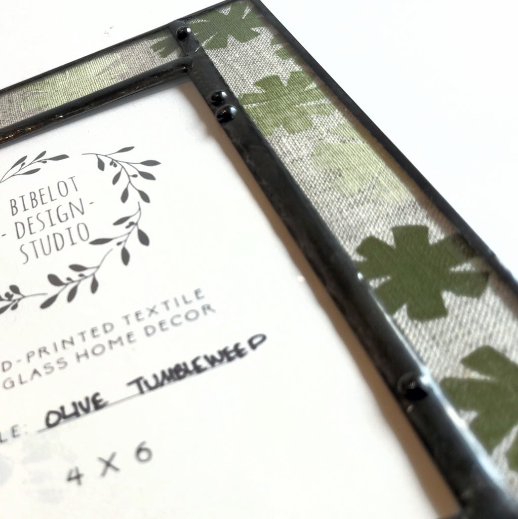 Olive Tumbleweed photo frame by Bibelot Design