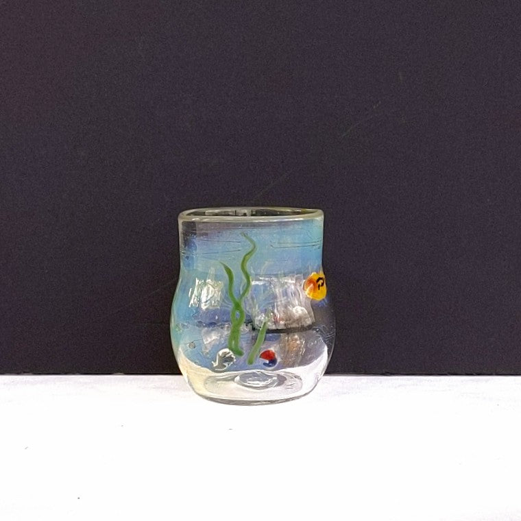 Under the sea design Ocean Cup by OT Glass, Otter Rotolante