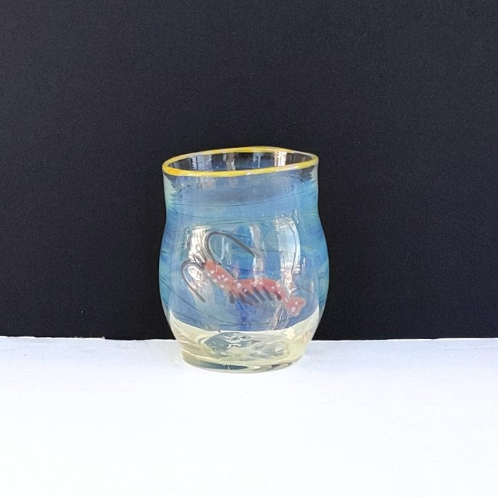 Prawn  design Ocean Cup by Otter Rotolante, OT Glass