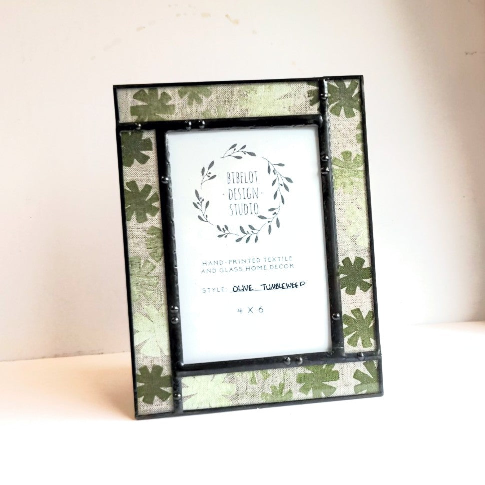 Olive Tumbleweed photo frame by Bibelot Design