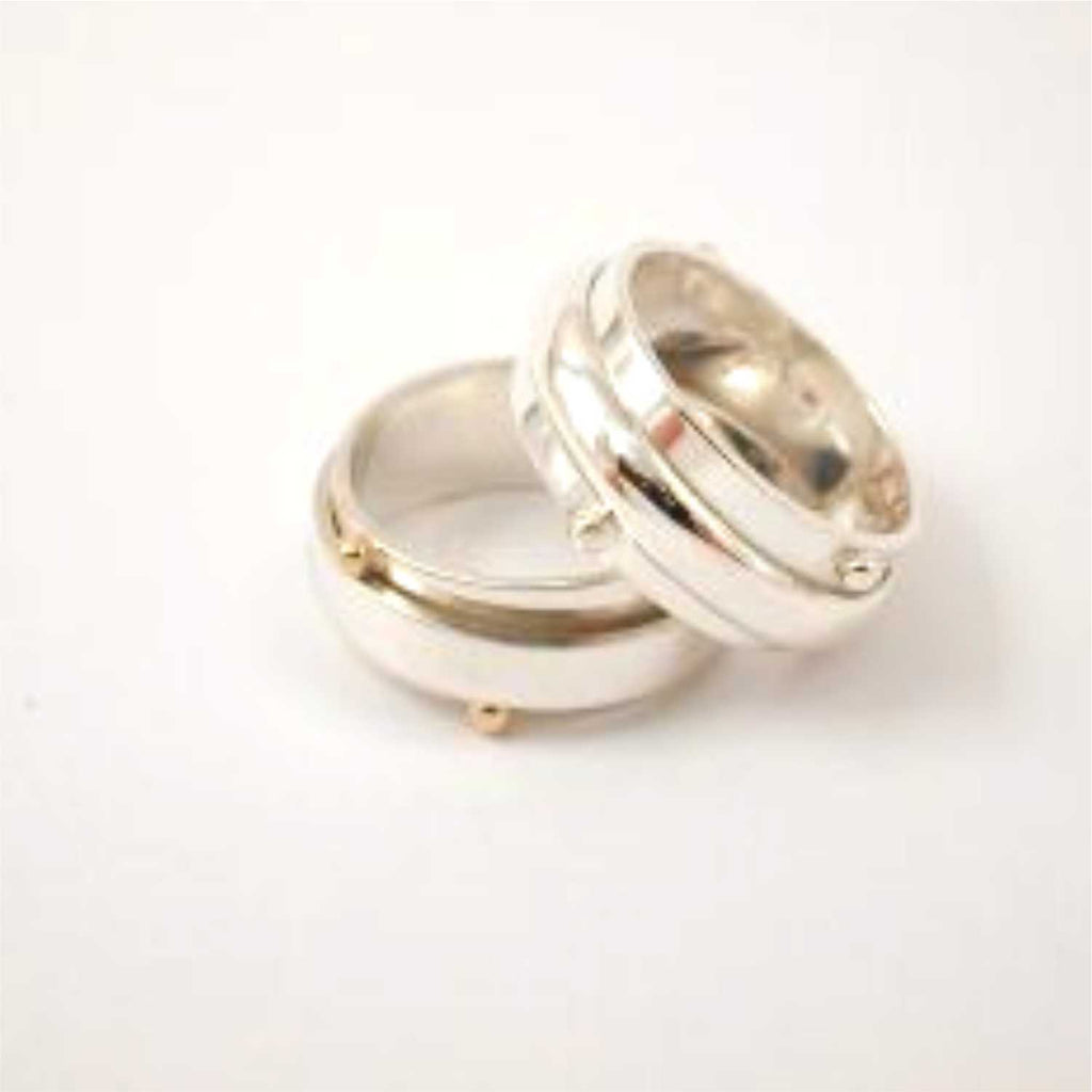 Sterling silver Fret Ring by Lynda consta