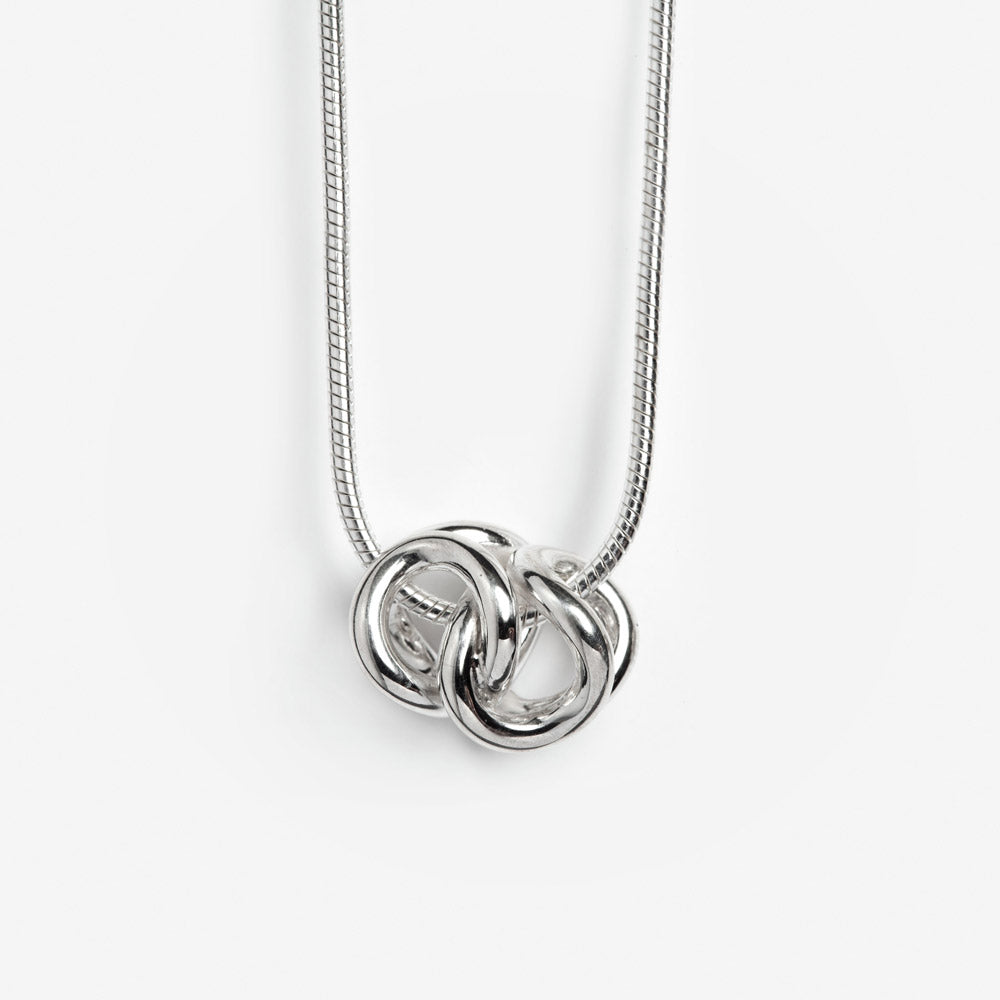 Sterling silver Hugs design pendant, handcrafted in Canada by Lynda Constantine