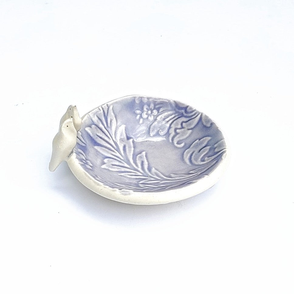 Purple Bird Bowl, ceramic dish by All Fired up