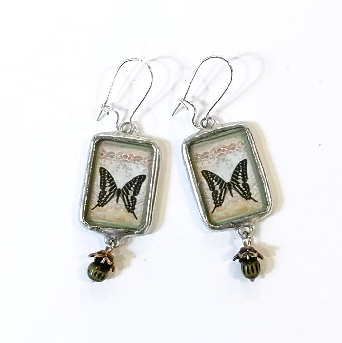 Butterfly Earrings by Nettles Jewelry