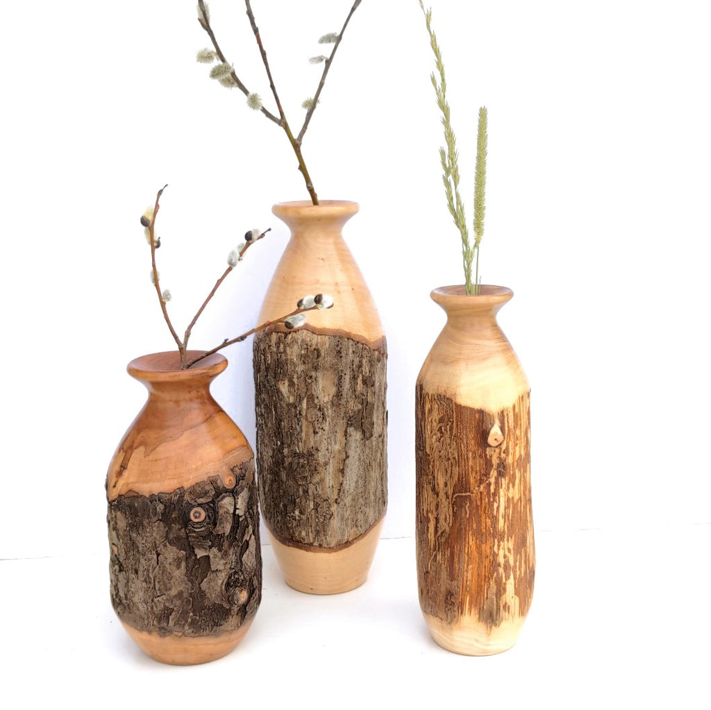 Wood Vases by Larry Cluchey