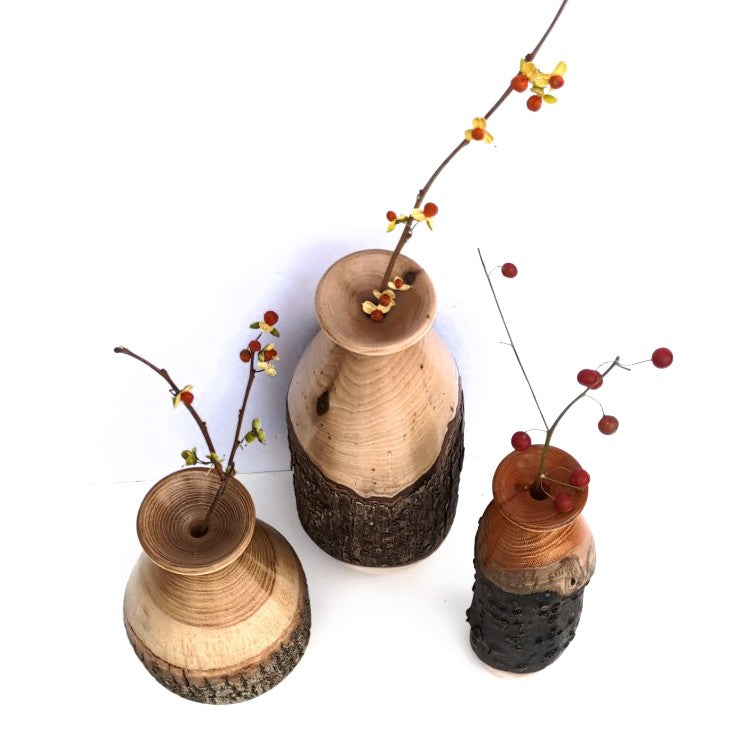 Wood vase by Larry Cluchey
