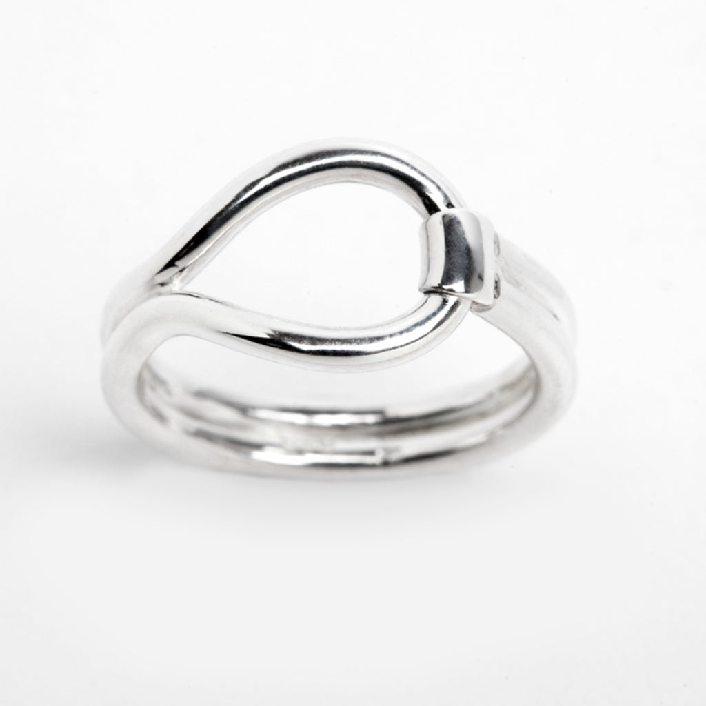 Karma design ring in sterling silver, by Constantine Designs, made in Canada