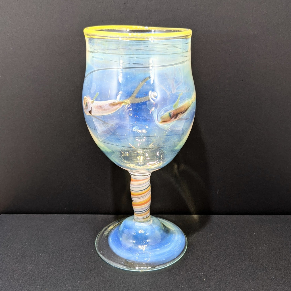 Ocean Goblet by Otter Rotolante Glass