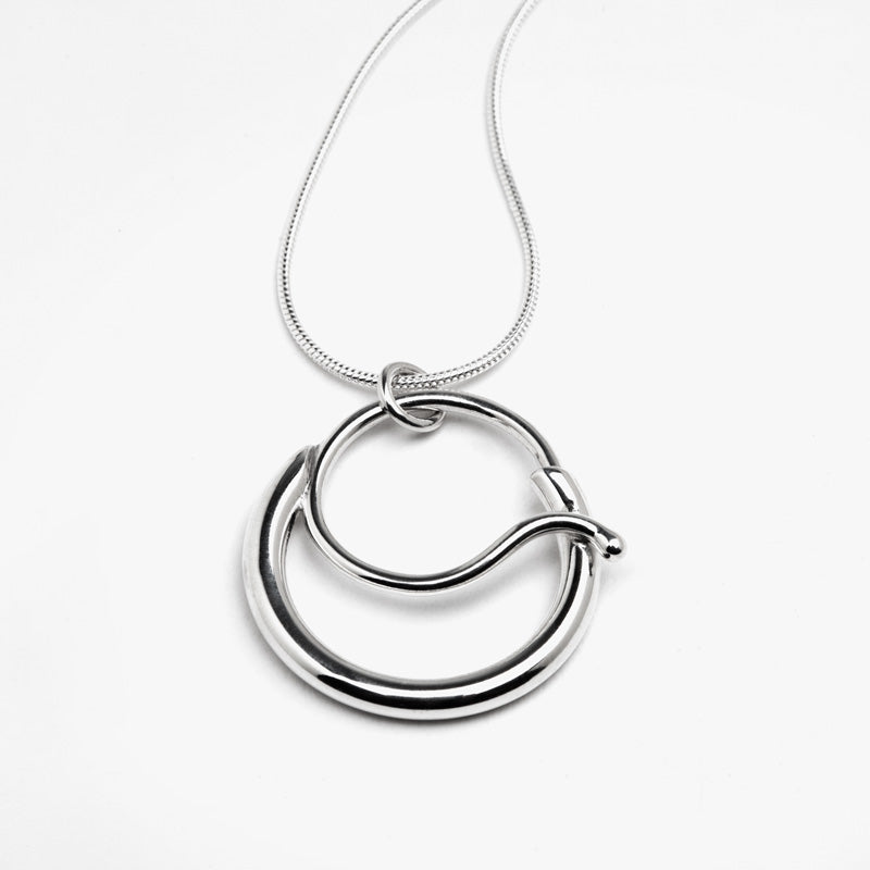 Gratitude Pendant, handcrafted sterling silver jewellery by Lynda Constantine, made in Canada